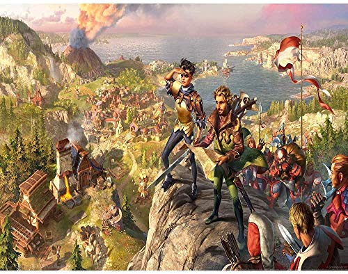 Best Jigsaw Jigsaw Puzzle The Settlers History Collection para Adultos, niños, Familia, Juego de Rompecabezas, Juguetes, Regalo, Juego Educativo, Juguetes, decoración del hogar (75*50cm)