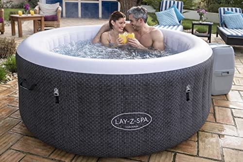 BESTWAY 60035 - Spa Hinchable Lay-Z-Spa Havana Para 2-4 personas Redondo 180x66 cm