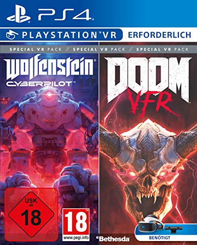 Bethesda Special VR Pack (Wolfenstein: Cyberpilot / DOOM VFR) - PlayStation 4 [Importación alemana]