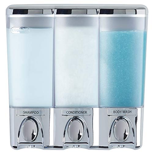 Better Living Products Clear Choice Dispensador de Ducha, Cromado, Three Chamber