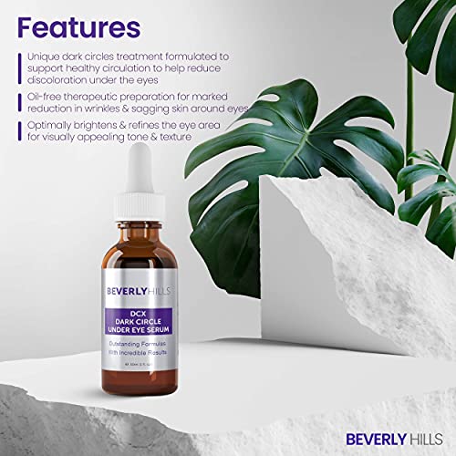 Beverly Hills DCX Eye Serum for Dark Circles, Puffy Eyes, Wrinkles and Crows Feet