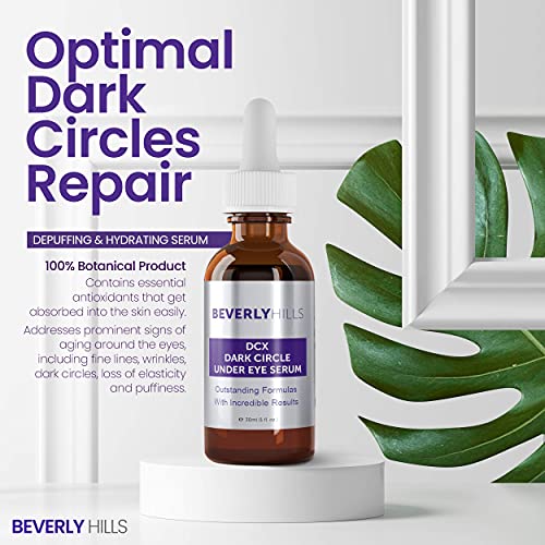 Beverly Hills DCX Eye Serum for Dark Circles, Puffy Eyes, Wrinkles and Crows Feet