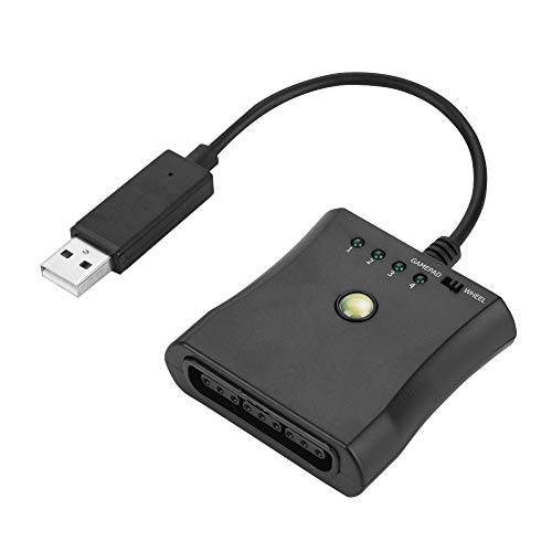 Bewinner Adaptador Convertidor USB Portátil Convertidor para Controles de PS2 Xbox 360 -Chat de Voz del Juego Xbox 360 Compatible con Mayoría de Juegos de PC Mini conversión para Xbox 360J
