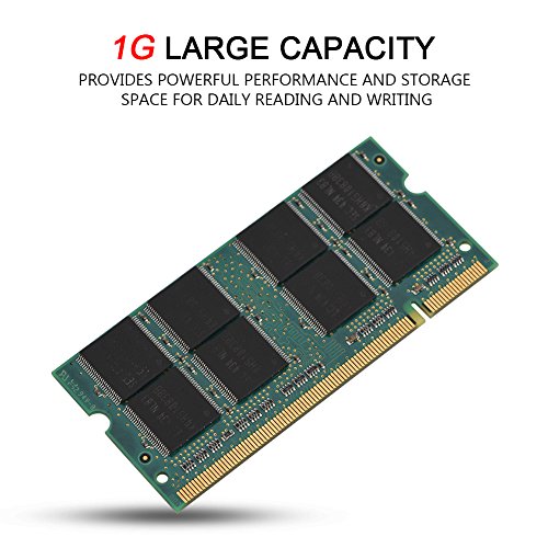 Bewinner RAM DDR para computadora portátil, 200Pin Mini DDR1 1GB 400Mhz PC3200 Memoria RAM, Adecuado para PC3200 DDR1 400 Memoria portátil, Proporciona un Mejor Rendimiento y Menos consum