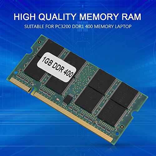 Bewinner RAM DDR para computadora portátil, 200Pin Mini DDR1 1GB 400Mhz PC3200 Memoria RAM, Adecuado para PC3200 DDR1 400 Memoria portátil, Proporciona un Mejor Rendimiento y Menos consum