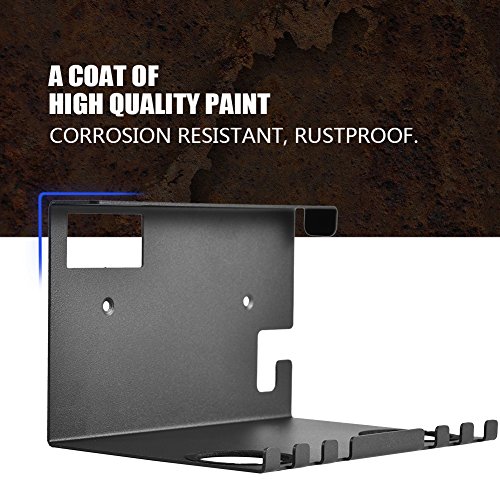 Bewinner Soporte de Pared para Consola Nintendo Switch y Controlador Joy-con, Soporte de Pared con Ranuras Abiertas y Paquete de Tornillos,Montaje de Pared de Cable Vertical Fácil de Instalar