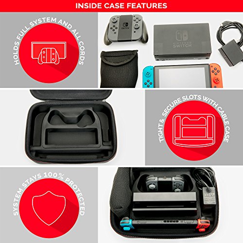 Bigben Interactive Deluxe System Suitcase - game console parts & accessories (Black, 86 mm, 273 mm, 238 mm, 567 g, Paper sleeve) [Importación italiana]