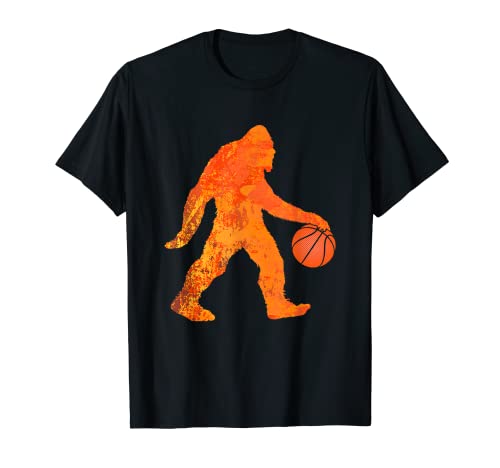 Bigfoot Juego de jugador de baloncesto Gráfico divertido Sasquatch Camiseta