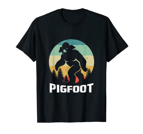 Bigfoot Yeti Juego de palabras para amantes de Sasquatch Pigfoot Camiseta