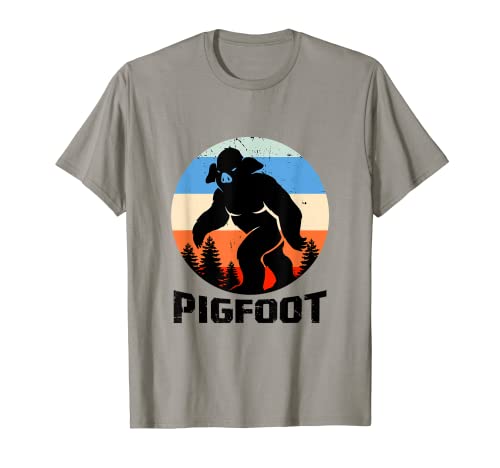 Bigfoot Yeti Juego de palabras para amantes de Sasquatch Pigfoot Camiseta