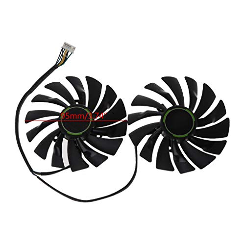 BIlinli 2 uds 95MM PLD10010S12HH 6Pin Enfriador de Tarjeta de Video gráfica VGA Ventilador para MSI GTX970 GeForce GTX 970 Gaming Ventiladores Dobles Doble Ventilador de refrigeración