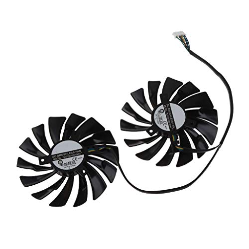 BIlinli 2 uds 95MM PLD10010S12HH 6Pin Enfriador de Tarjeta de Video gráfica VGA Ventilador para MSI GTX970 GeForce GTX 970 Gaming Ventiladores Dobles Doble Ventilador de refrigeración