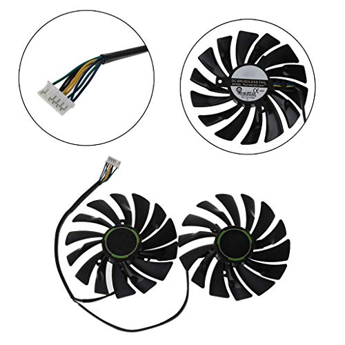 BIlinli 2 uds 95MM PLD10010S12HH 6Pin Enfriador de Tarjeta de Video gráfica VGA Ventilador para MSI GTX970 GeForce GTX 970 Gaming Ventiladores Dobles Doble Ventilador de refrigeración