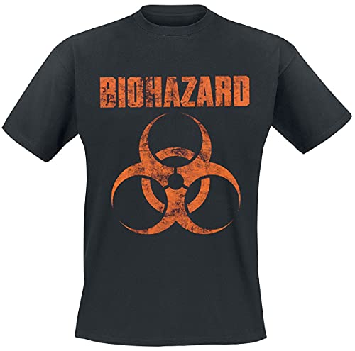 Biohazard Logo - Camiseta para hombre, color negro negro S