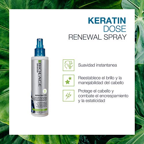Biolage Advanced, Spray KeratinDose con Pro-Keratina que Protege, Suaviza y da Brillo, para Cabellos Sobreprocesados, 200 ml