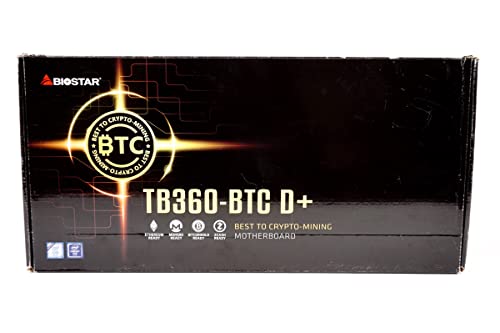 Biostar TB360-BTC D+ (Intel 8ª y 9ª Gen) LGA1151 SODIMM DDR4 8 GPU Soporte GPU Minería Motherboard