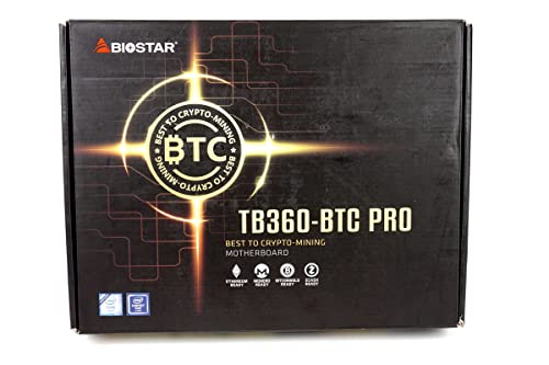 Biostar TB360-BTC PRO Core i7/i5/i3 (Intel 8.ª y 9.ª generación) LGA1151 Intel B360 DDR4 12 GPU - Placa base para minado