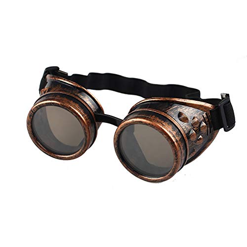 Bireegoo 1 unids Heavy Metal Retro Vintage Steampunk Gafas Soldadura Ciber Punk Gótico Cosplay Punk Gafas Punk Gafas