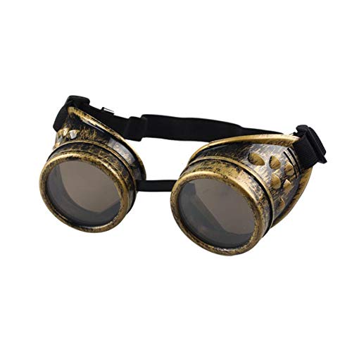 Bireegoo 1 unids Heavy Metal Retro Vintage Steampunk Gafas Soldadura Ciber Punk Gótico Cosplay Punk Gafas Punk Gafas