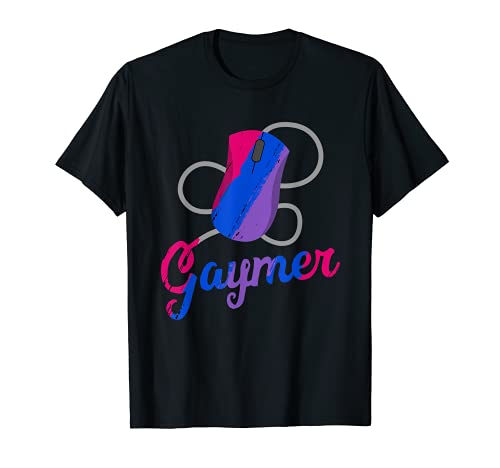 Bisexual PC Gaymer Geek Pride Bi LGBT Computer Gamer Camiseta