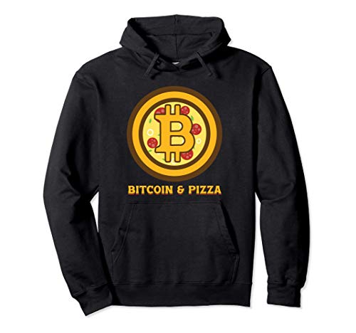 Bitcoin BTC Crypto Moneda Cartera Pizza Blockchain Regalo Sudadera con Capucha