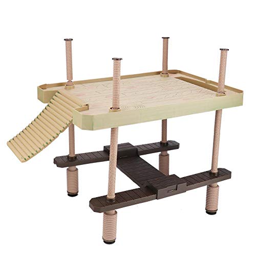 Biunixin Venta Loca Plataforma para Tomar el Sol de Las Tortugas, Acuario Tortuga Salamander Pier Reptil Isla Flotante Plataforma para Tomar el Sol