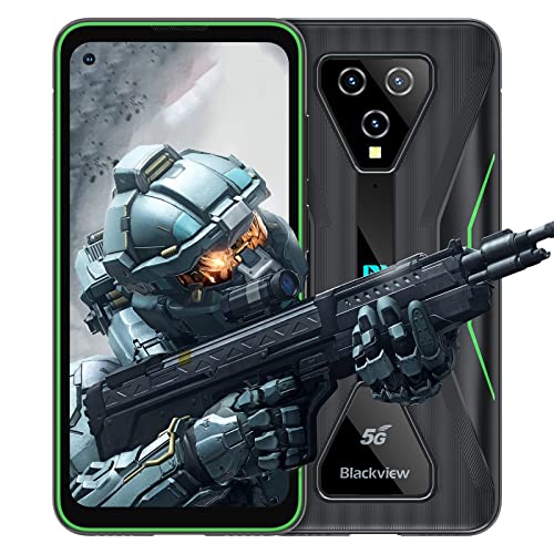 Blackview BL5000 [5G] - Rugged Smartphone 8+128GB, 6.36" FHD+, MediaTek Dimensity 700, Cámara Triple con IA de 16 MP, Batería 4980mAh Carga 30W Dual SIM Movil Resistentes - 2 años de garantía