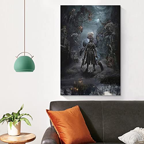 Bloodborne Game Cool Art Hunter - Póster decorativo para pared, diseño de cazador, 40 x 60 cm