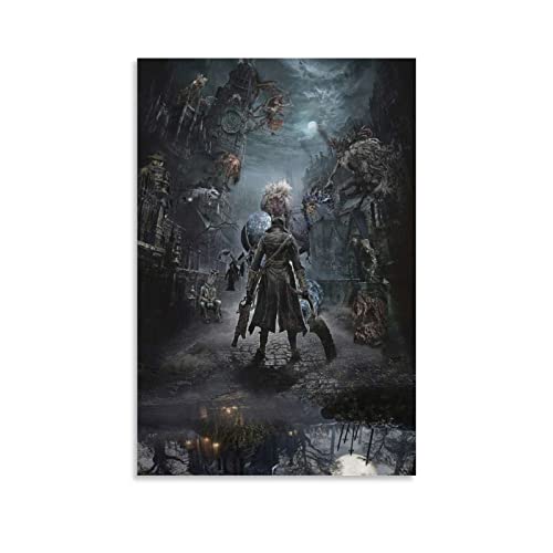 Bloodborne Game Cool Art Hunter - Póster decorativo para pared, diseño de cazador, 40 x 60 cm