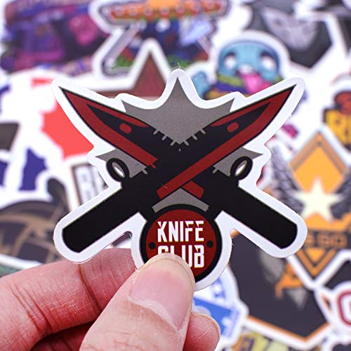 BLOUR 50 Piezas Nuevo Juego Navi CS GO Pegatinas Counter-Strike CSGO para computadora portátil Guitarra teléfono Motocicleta Coche Casco Juguete CS: GO Etiqueta engomada