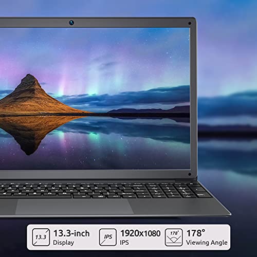 BMAX S13 Ordenadores Portátiles, 13.3" Windows 10 Laptop, N4020 6GB LPDDR4 de RAM, 128GB SSD de Almacenamiento, QWERTY Diseño de Teclado Americano, BT4.2, USB 3.0, 2.4GHz/5.0GHz