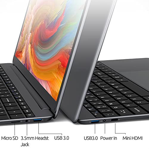 BMAX S13 Ordenadores Portátiles, 13.3" Windows 10 Laptop, N4020 6GB LPDDR4 de RAM, 128GB SSD de Almacenamiento, QWERTY Diseño de Teclado Americano, BT4.2, USB 3.0, 2.4GHz/5.0GHz