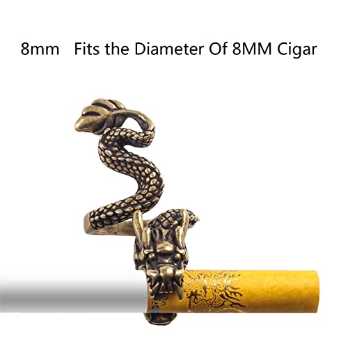 BMBN Anillo, Vintage Dragon Ring Finger Holder Ring Elegante Lady Holder Ring para Mujeres Hombres Juegos de conducción Guitarrista Presente