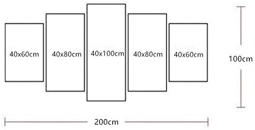 bnkrtopsu 5 Cuadro en Lienzo 5 Fotos Juntas en una Sala de Estar Dormitorio Creativo murales Decorativos y Carteles(Sin Marco) Videojuego Underworld Ascendant