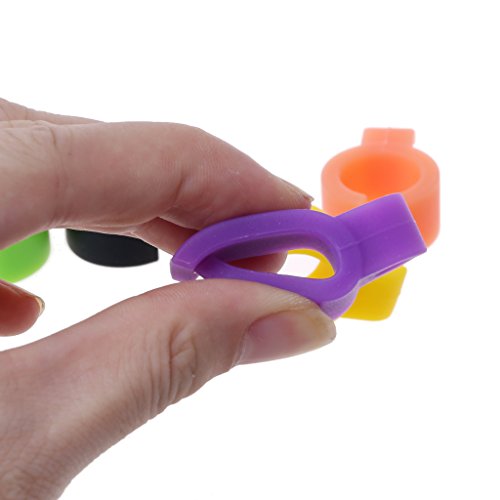 BOBEINI Anillo de Silicona Fumador, Manos Libres para Consola, Jugadores de PC, 5 uds.