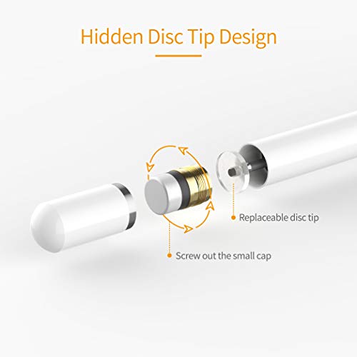 Bolígrafos Stylus para pantallas táctiles, punta de disco de alta sensibilidad con lápiz capacitivo universal para y otras pantallas táctiles
