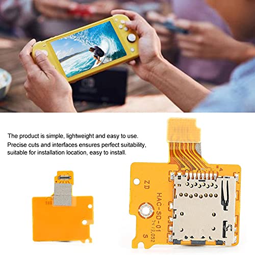 BOLORAMO Ranura para Tarjeta de Memoria, Requiere Ranura para Tarjeta de Ajuste Interno Aluminio + ABS para Nintendo Switch NS Consola para Switch Host