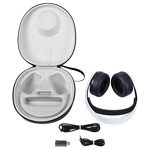 Bolsa de almacenamiento para auriculares, auriculares portátiles, funda protectora de EVA a prueba de golpes compatible con auriculares Sony PS5 PULSE 3D