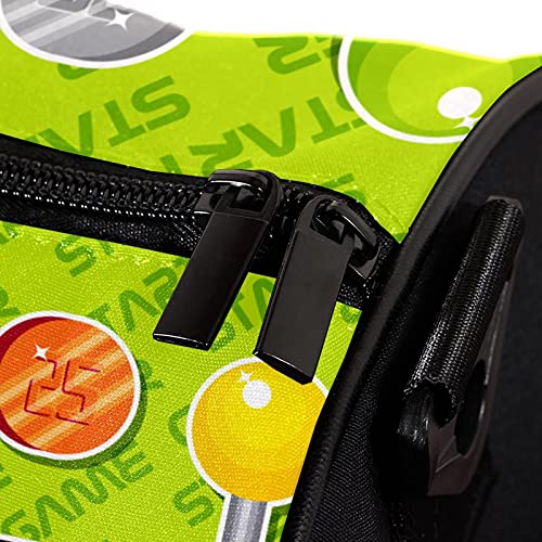 Bolsa de deporte redonda con correa de hombro desmontable Arcade botón elementos de entrenamiento bolso de entrenamiento para mujeres y hombres