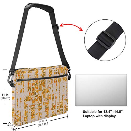 Bolsa de ordenador portátil Scenic Boating on The Lake Notebook Sleeve con asa 13.5-14.5 pulgadas que lleva el bolso del hombro maletín