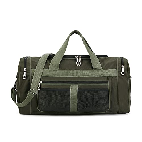 Bolsa de Viaje de Gran Capacidad, Bolsa de Equipaje de Mano, Bolsa de mudanza de Larga Distancia, Paquete de envío de Lona para Hombres, Bolsa de Ropa,Negro