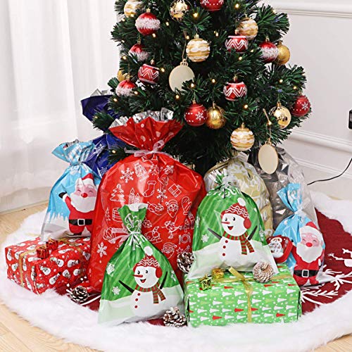 Bolsas de regalo de Navidad con lazos de cinta, 30 unidades, de la marca Cabilock