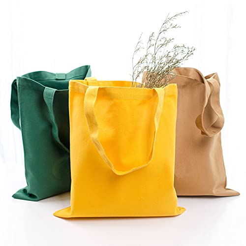 Bolso de mano del algodón, bolsos reutilizables medianos ligeros del paño de las compras del ultramarinos, convenientes para DIY, publicidad, promoción, sorteo, actividad, Turquoise,