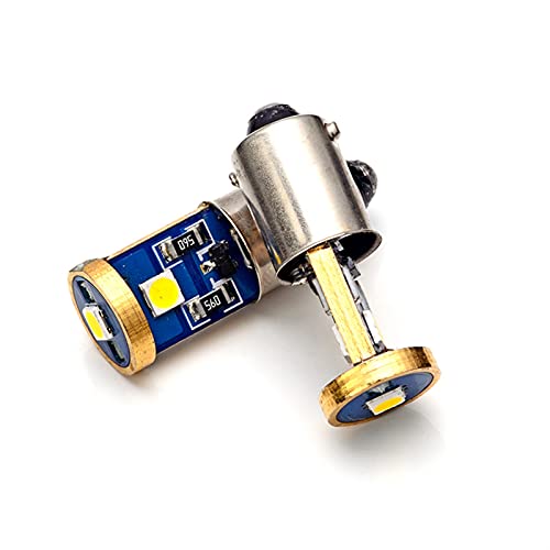 Bombilla de señal de giro 2 unids Newest LED BA9S 3 SMD 3030 Coche Light T4W Automóviles Marcador Lámpara Lámpara LED Licatrícula Lectura Doom Bulb para automóvil