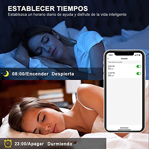 Bombilla LED Inteligente WiFi,Extrastar 2 Pack 6W GU10 Bombilla LED Luces Cálidas/Frías & RGB, Lámpara WiFi Funciona con Alexa (Echo, Echo Dot) Google Home