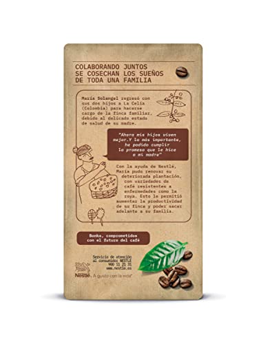 Bonka Café Tostado Molido Puro Colombia, 250 g - 4 Paquetes