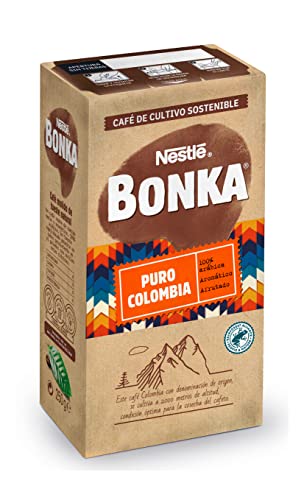 Bonka Café Tostado Molido Puro Colombia, 250 g - 4 Paquetes