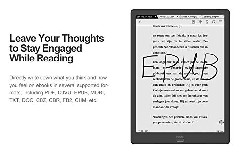 BOOX Max3 13.3 Pulgadas Lector e-Book Negro, HD Andoid9.0 E-Ink 64GB Pluma 4300mAh OTG Wi-Fi BT