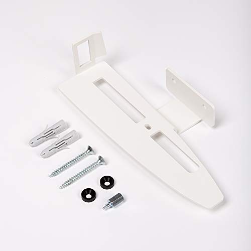 Borangame, Soporte de Pared PlayStation 5 Disk e Digital Edition, Base Vertical para PS5, Soporte Vertical para console Play 5, en Hierro con Recubrimiento de Polvo, Blanco