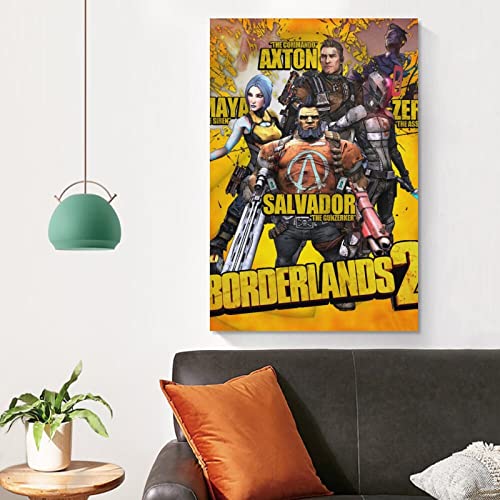 Borderlands - Póster de 2 juegos para decoración de dormitorio familiar moderna para familiares y amigos, 50 x 75 cm